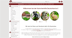 Desktop Screenshot of kaninchenhilfe.com