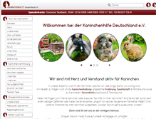 Tablet Screenshot of kaninchenhilfe.com